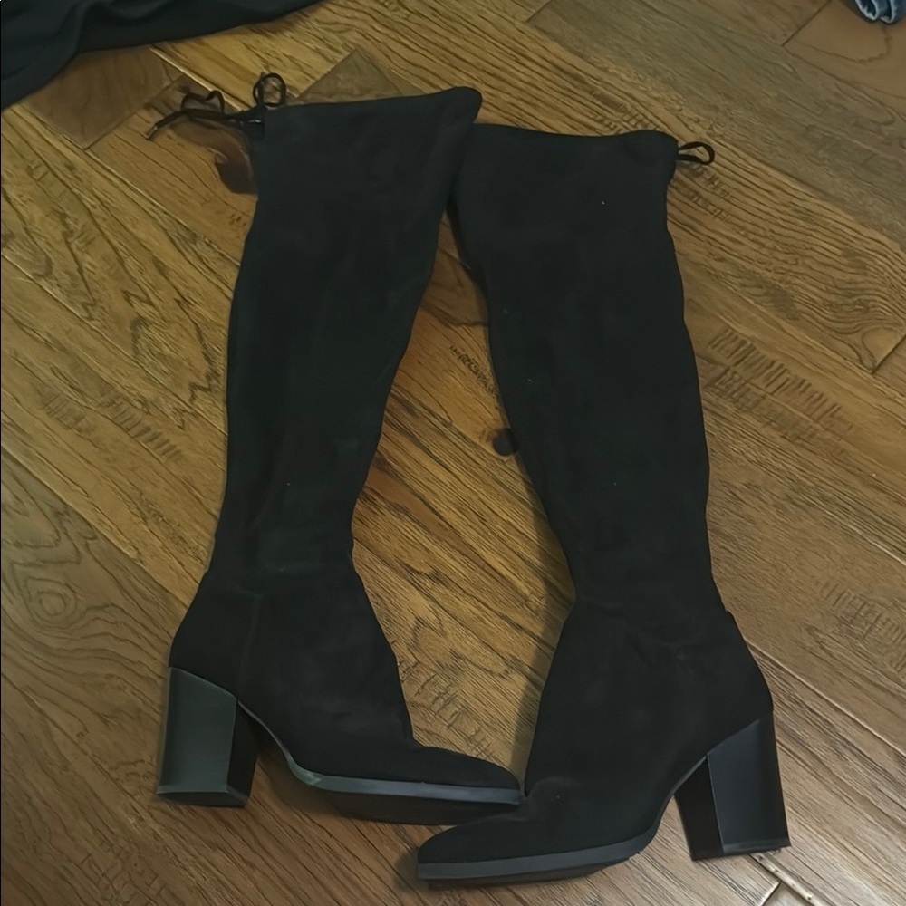 Marc Fisher Black Over the Knee Boots Sleek Design